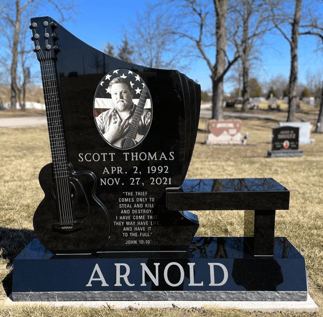 Jet Black Custom Guitar Monument